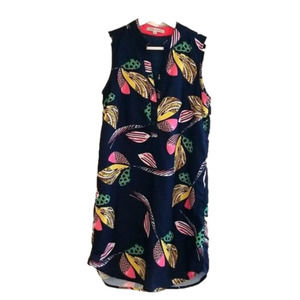 𝅺joy JOY  Women's shift dress suze XS, sleeveless,  tropical print